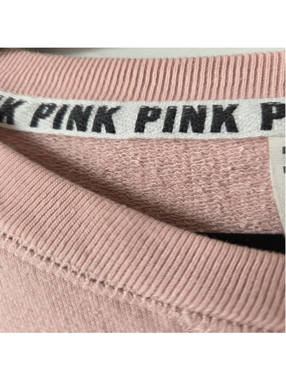 Women's PINK Victoria's Secret Sweatshirt L Pink with White Logo - Picture 13 of 13